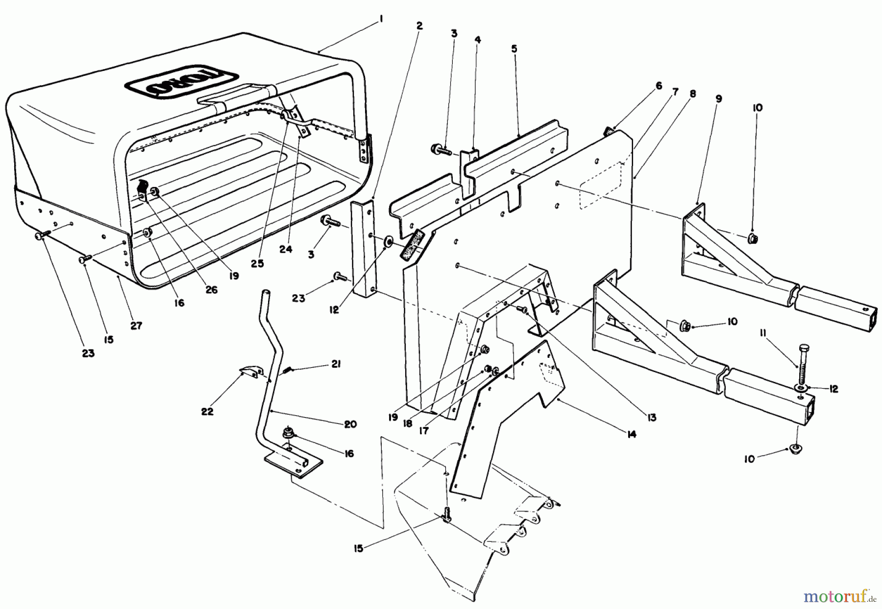 Toro Neu Mowers, Drive Unit Only 30116 - Toro Mid-Size Proline Gear Traction Unit, 16 hp, 1986 (6000001-6999999) 36