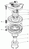 Toro 30116 - Mid-Size Proline Gear Traction Unit, 16 hp, 1986 (6000001-6999999) Ersatzteile CLUTCH ASSEMBLY N0.54-3200