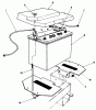 Toro 30116 - Mid-Size Proline Gear Traction Unit, 16 hp, 1989 (9000001-9999999) Ersatzteile BATTERY ASSEMBLY
