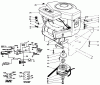 Toro 30116 - Mid-Size Proline Gear Traction Unit, 16 hp, 1989 (9000001-9999999) Ersatzteile ENGINE ASSEMBLY