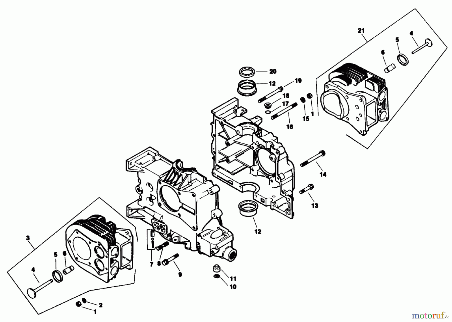 Toro Neu Mowers, Drive Unit Only 30117 - Toro Mid-Size Proline Gear Traction Unit, 16 hp, 1990 (0000001-0999999) CRANKCASE-ENGINE KOHLER MODEL NO. MV16S-TYPE 56511 #1