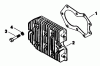 Toro 30117 - Mid-Size Proline Gear Traction Unit, 16 hp, 1990 (0000001-0999999) Ersatzteile CYLINDER HEAD-ENGINE KOHLER MODEL NO. MV16S-TYPE 56511