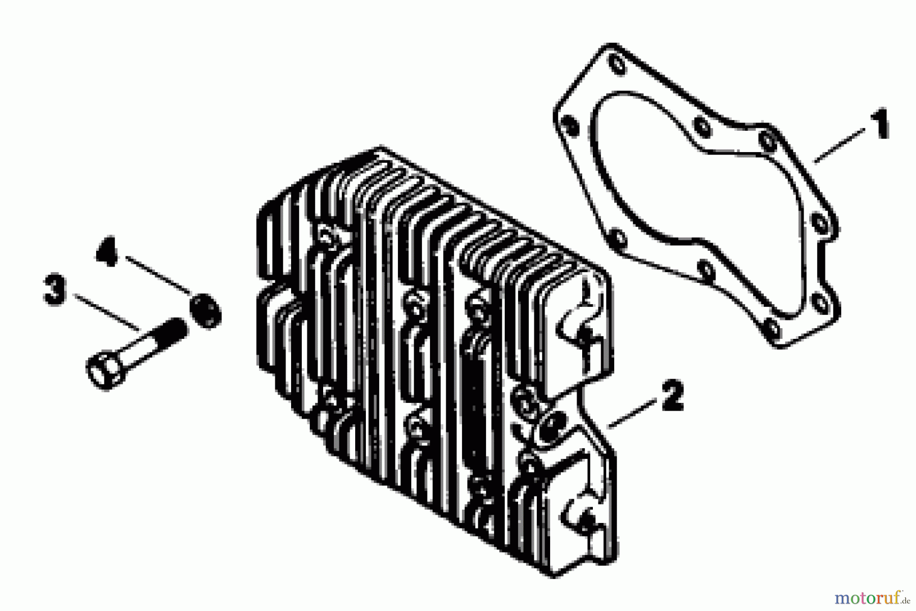 Toro Neu Mowers, Drive Unit Only 30117 - Toro Mid-Size Proline Gear Traction Unit, 16 hp, 1990 (0000001-0999999) CYLINDER HEAD-ENGINE KOHLER MODEL NO. MV16S-TYPE 56511
