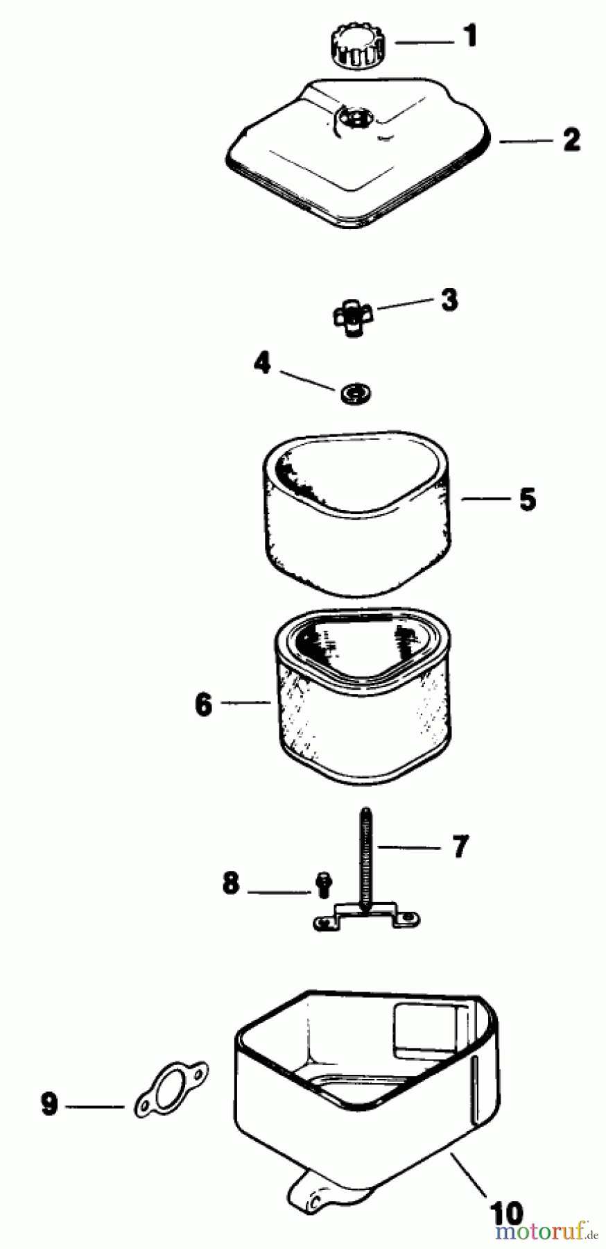  Toro Neu Mowers, Drive Unit Only 30156 - Toro Mid-Size Proline Gear Traction Unit, 12.5 hp, 1991 (100001-199999) AIR INTAKE/FILTRATION-ENGINE KOHLER MODEL CV12.5T SPEC. NO. 1254