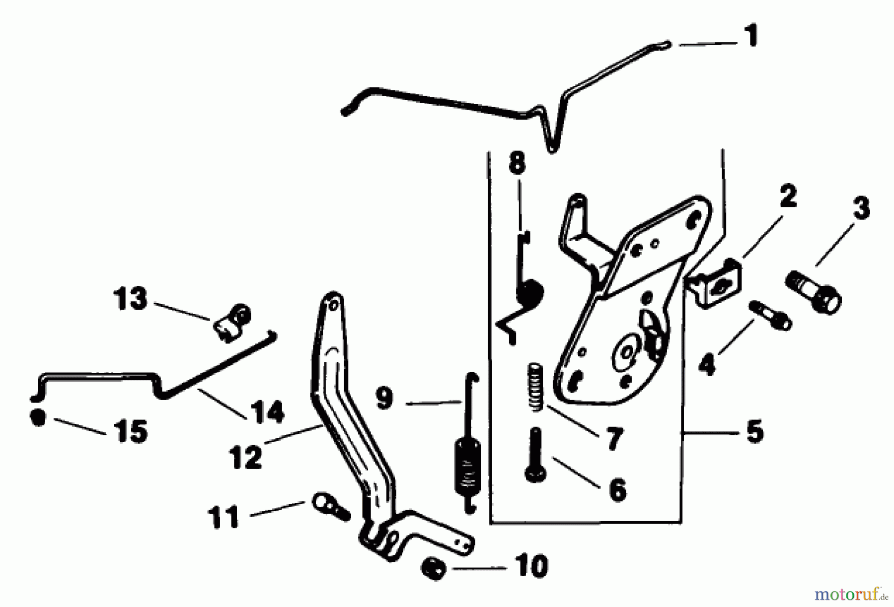 Toro Neu Mowers, Drive Unit Only 30156 - Toro Mid-Size Proline Gear Traction Unit, 12.5 hp, 1991 (100001-199999) ENGINE CONTROLS-ENGINE KOHLER MODEL CV12.5T SPEC. NO. 1254