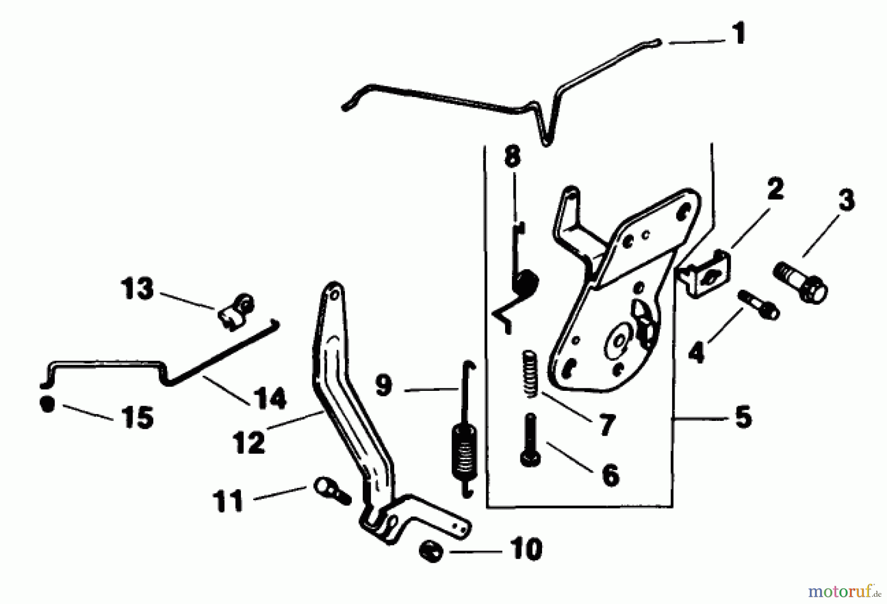  Toro Neu Mowers, Drive Unit Only 30156 - Toro Mid-Size Proline Gear Traction Unit, 12.5 hp, 1992 (200001-299999) ENGINE CONTROLS-ENGINE-KOHLER MODEL CV12.5T SPEC. NO. 1254