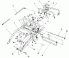 Toro 30156 - Mid-Size Proline Gear Traction Unit, 12.5 hp, 1992 (200001-299999) Ersatzteile HANDLE ASSEMBLY