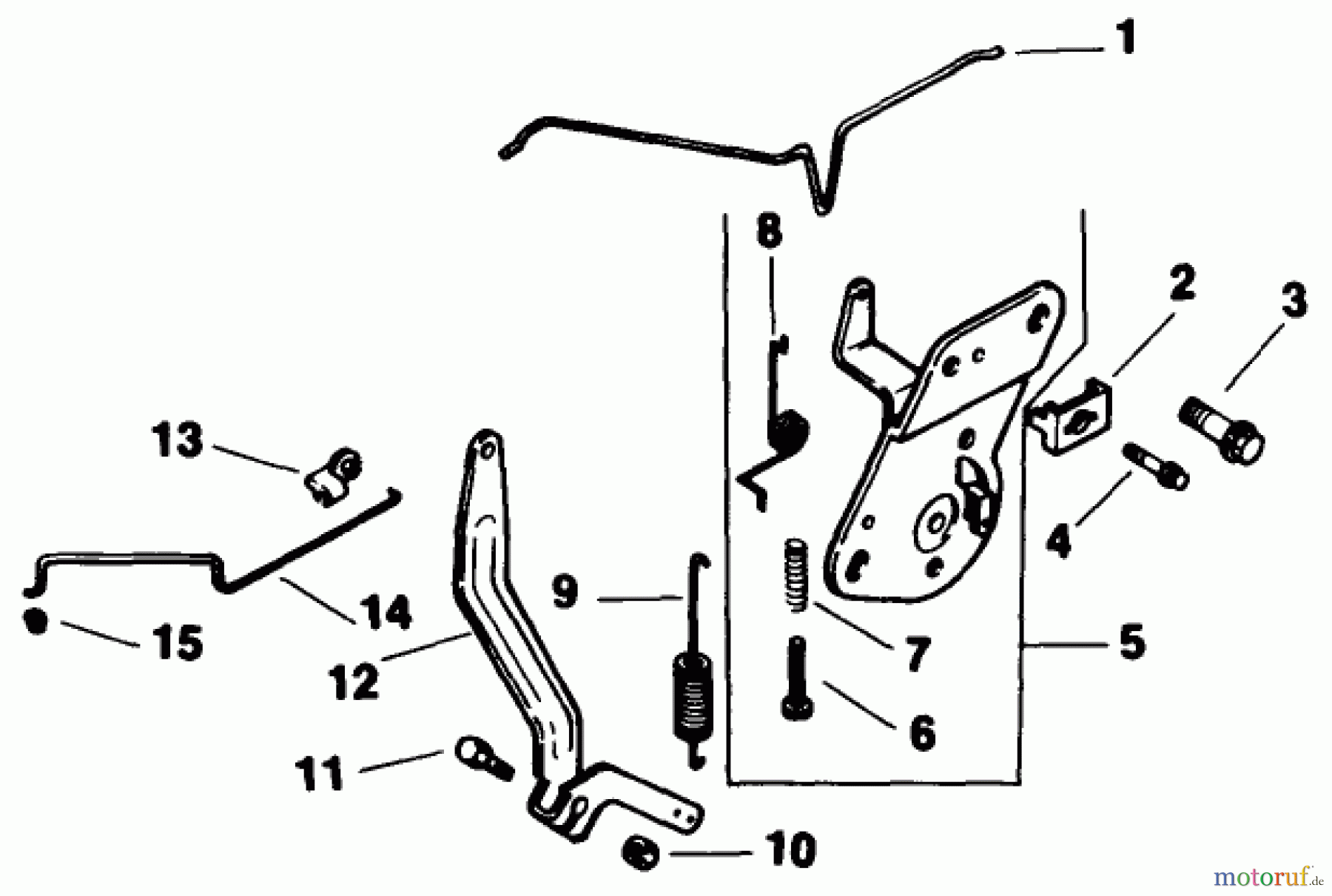  Toro Neu Mowers, Drive Unit Only 30156 - Toro Mid-Size Proline Gear Traction Unit, 12.5 hp, 1993 (390001-399999) ENGINE CONTROLS-ENGINE KOHLER-MODEL CV12.5T SPEC. NO. 1254