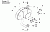 Toro 30156 - Mid-Size Proline Gear Traction Unit, 12.5 hp, 1994 (490001-499999) Ersatzteile EXHAUST GROUP-ENGINE KOHLER MODEL NO. CV12.5T-1254