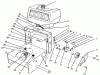 Toro 30156 - Mid-Size Proline Gear Traction Unit, 12.5 hp, 1994 (490001-499999) Ersatzteile FRAME ASSEMBLY
