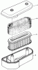 Toro 30165 - Mid-Size Proline Gear Traction Unit, 12.5 hp, 1991 (1000001-1999999) Ersatzteile AIR CLEANER ASSEMBLY
