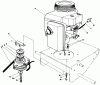 Toro 30165 - Mid-Size Proline Gear Traction Unit, 12.5 hp, 1991 (1000001-1999999) Ersatzteile ENGINE & CLUTCH ASSEMBLY