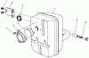 Toro 30165 - Mid-Size Proline Gear Traction Unit, 12.5 hp, 1991 (1000001-1999999) Ersatzteile MUFFLER ASSEMBLY