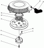 Toro 30165 - Mid-Size Proline Gear Traction Unit, 12.5 hp, 1991 (1000001-1999999) Ersatzteile RECOIL ASSEMBLY