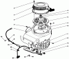 Toro 30165 - Mid-Size Proline Gear Traction Unit, 12.5 hp, 1991 (1000001-1999999) Ersatzteile RECOIL & FLYWHEEL ASSEMBLY