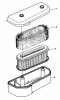 Toro 30165 - Mid-Size Proline Gear Traction Unit, 12.5 hp, 1992 (2000001-2999999) Ersatzteile AIR CLEANER ASSEMBLY