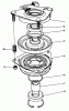 Toro 30165 - Mid-Size Proline Gear Traction Unit, 12.5 hp, 1992 (2000001-2999999) Ersatzteile CLUTCH ASSEMBLY NO. 54-3200