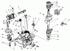 Toro 30165 - Mid-Size Proline Gear Traction Unit, 12.5 hp, 1992 (2000001-2999999) Ersatzteile CRANKCASE ASSEMBLY