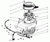 Toro 30165 - Mid-Size Proline Gear Traction Unit, 12.5 hp, 1992 (2000001-2999999) Ersatzteile RECOIL & FLYWHEEL ASSEMBLY