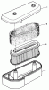 Toro 30165 - Mid-Size Proline Gear Traction Unit, 12.5 hp, 1993 (3900001-3999999) Ersatzteile AIR CLEANER ASSEMBLY