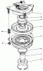 Toro 30165 - Mid-Size Proline Gear Traction Unit, 12.5 hp, 1993 (3900001-3999999) Ersatzteile CLUTCH ASSEMBLY NO. 54-3200
