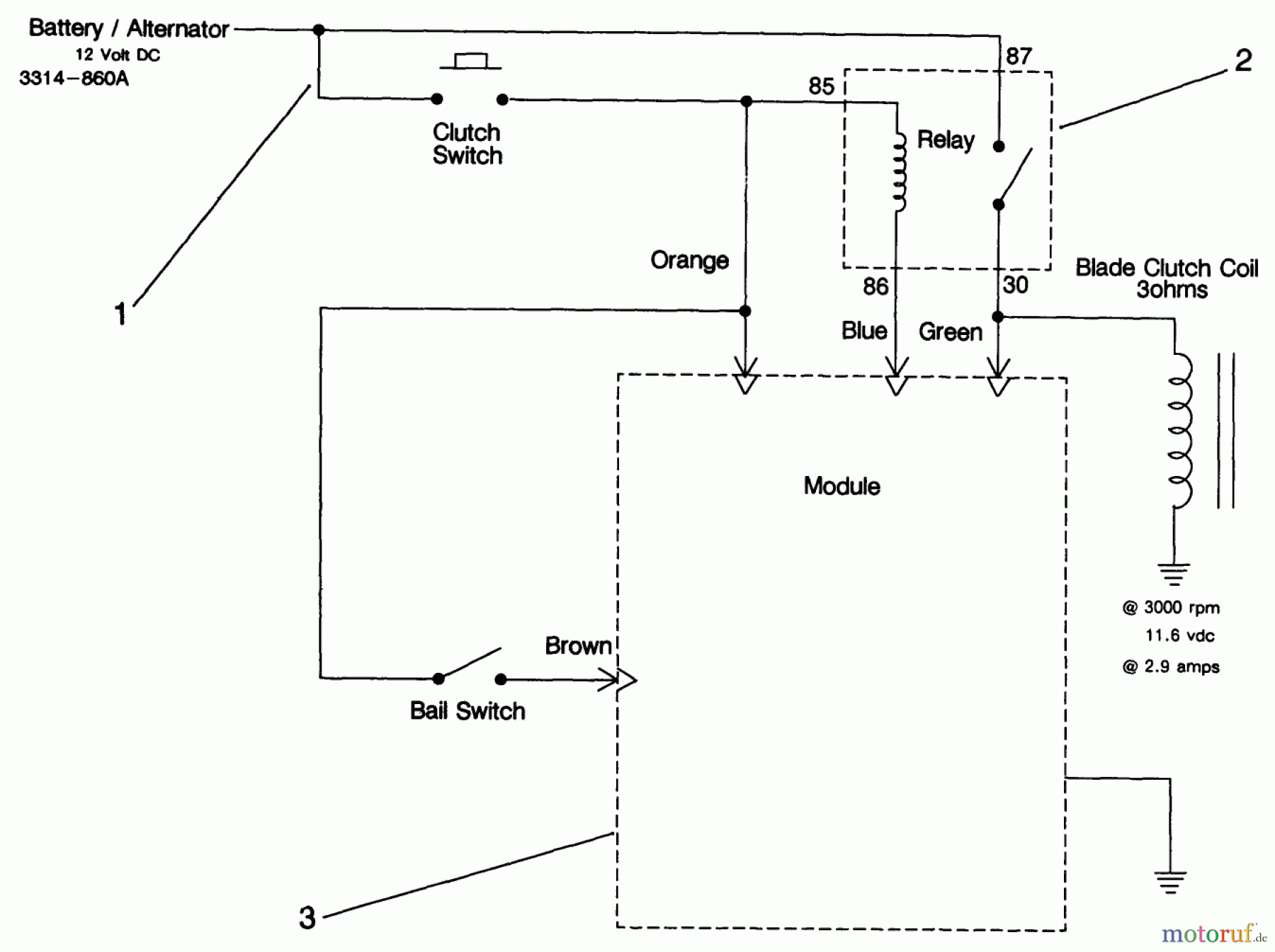 Toro Neu Mowers, Drive Unit Only 30165 - Toro Mid-Size Proline Gear Traction Unit, 12.5 hp, 1993 (3900001-3999999) ELECTRIC SCHEMATIC