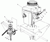 Toro 30165 - Mid-Size Proline Gear Traction Unit, 12.5 hp, 1993 (3900001-3999999) Ersatzteile ENGINE & CLUTCH ASSEMBLY