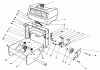 Toro 30165 - Mid-Size Proline Gear Traction Unit, 12.5 hp, 1993 (3900001-3999999) Ersatzteile FRAME ASSEMBLY