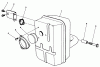 Toro 30165 - Mid-Size Proline Gear Traction Unit, 12.5 hp, 1993 (3900001-3999999) Ersatzteile MUFFLER ASSEMBLY
