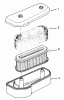 Toro 30165 - Mid-Size Proline Gear Traction Unit, 12.5 hp, 1994 (4900001-4999999) Ersatzteile AIR CLEANER ASSEMBLY
