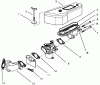 Toro 30165 - Mid-Size Proline Gear Traction Unit, 12.5 hp, 1994 (4900001-4999999) Ersatzteile AIR CLEANER & CARBURETOR ASSEMBLY