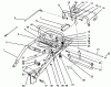 Toro 30165 - Mid-Size Proline Gear Traction Unit, 12.5 hp, 1994 (4900001-4999999) Ersatzteile HANDLE ASSEMBLY