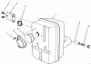 Toro 30165 - Mid-Size Proline Gear Traction Unit, 12.5 hp, 1994 (4900001-4999999) Ersatzteile MUFFLER ASSEMBLY