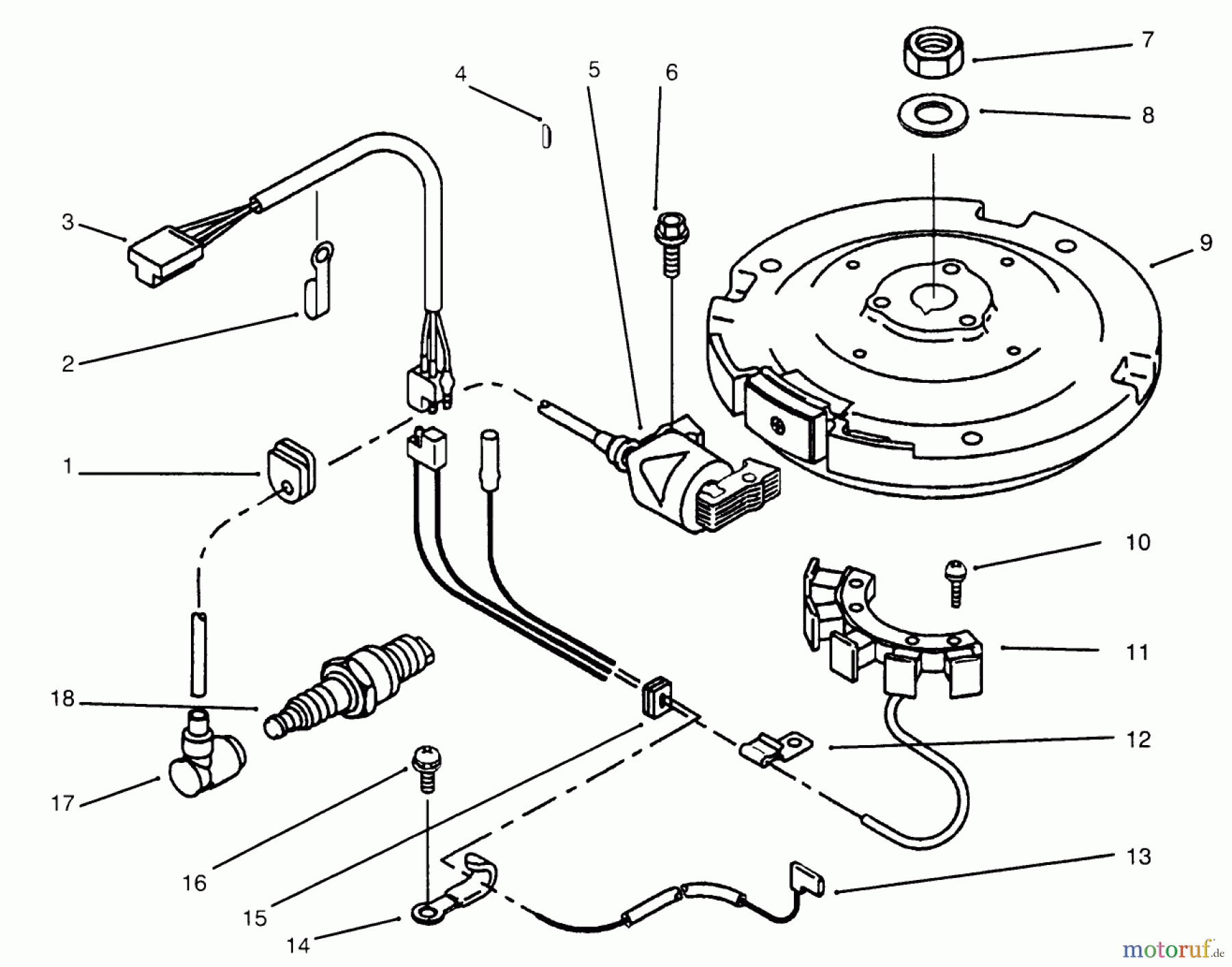  Toro Neu Mowers, Drive Unit Only 30166 - Toro Mid-Size Proline Gear Traction Unit, 12.5 hp, 1995 (590001-599999) ELECTRIC EQUIPMENT