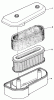 Toro 30170 - Mid-Size Proline Gear Traction Unit, 12.5 hp, 1991 (1000001-1999999) Ersatzteile AIR CLEANER ASSEMBLY