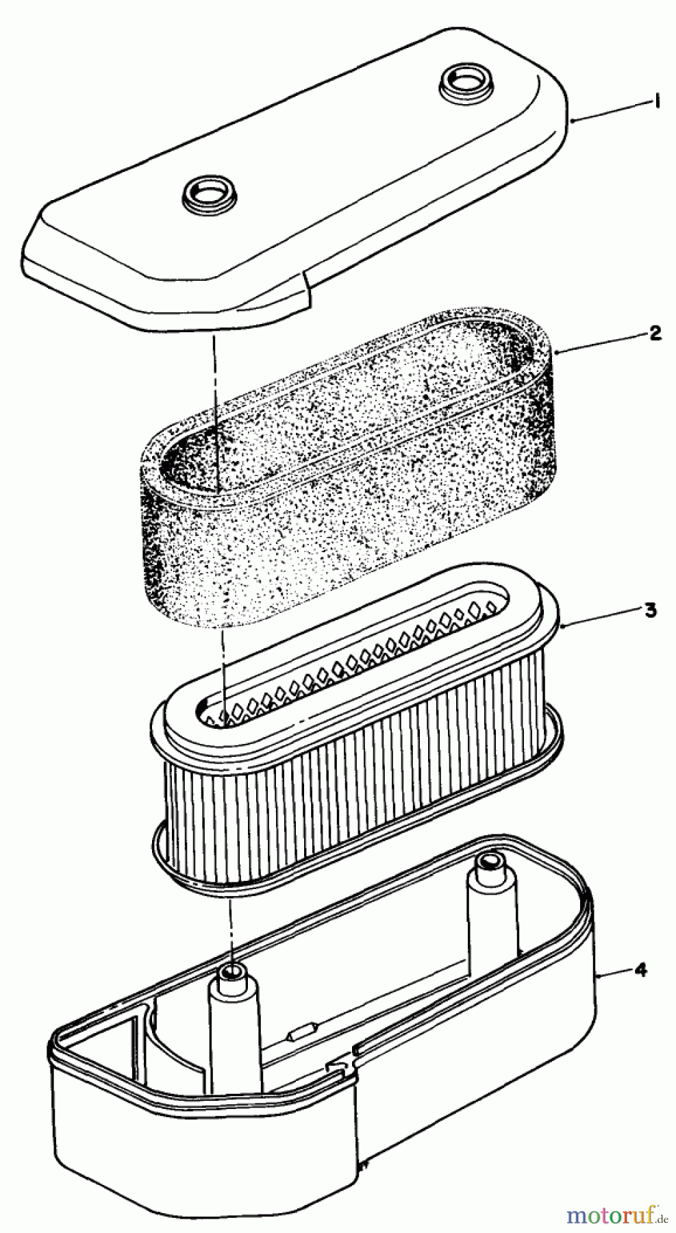 Toro Neu Mowers, Drive Unit Only 30170 - Toro Mid-Size Proline Gear Traction Unit, 12.5 hp, 1991 (1000001-1999999) AIR CLEANER ASSEMBLY