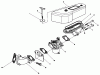 Toro 30170 - Mid-Size Proline Gear Traction Unit, 12.5 hp, 1991 (1000001-1999999) Ersatzteile AIR CLEANER & CARBURETOR ASSEMBLY