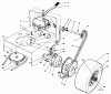 Toro 30170 - Mid-Size Proline Gear Traction Unit, 12.5 hp, 1991 (1000001-1999999) Ersatzteile AXLE ASSEMBLY