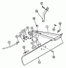 Toro 7-1113 - 40" Grader Blade, 1974 Ersatzteile PARTS LIST-MID-MOUNTED GRADER BLADE FACTORY ORDER NUMBER 7-1113