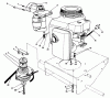 Toro 30170 - Mid-Size Proline Gear Traction Unit, 12.5 hp, 1991 (1000001-1999999) Ersatzteile ENGINE & CLUTCH ASSEMBLY