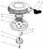 Toro 30170 - Mid-Size Proline Gear Traction Unit, 12.5 hp, 1991 (1000001-1999999) Ersatzteile RECOIL ASSEMBLY