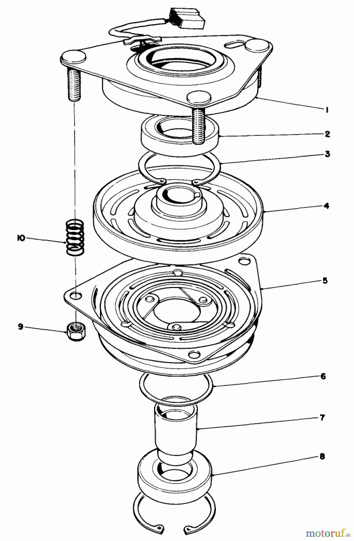 Toro Neu Mowers, Drive Unit Only 30175 - Toro Mid-Size Proline Gear Traction Unit, 14 hp, 1992 (20000001-29999999) CLUTCH ASSEMBLY NO. 54-3200