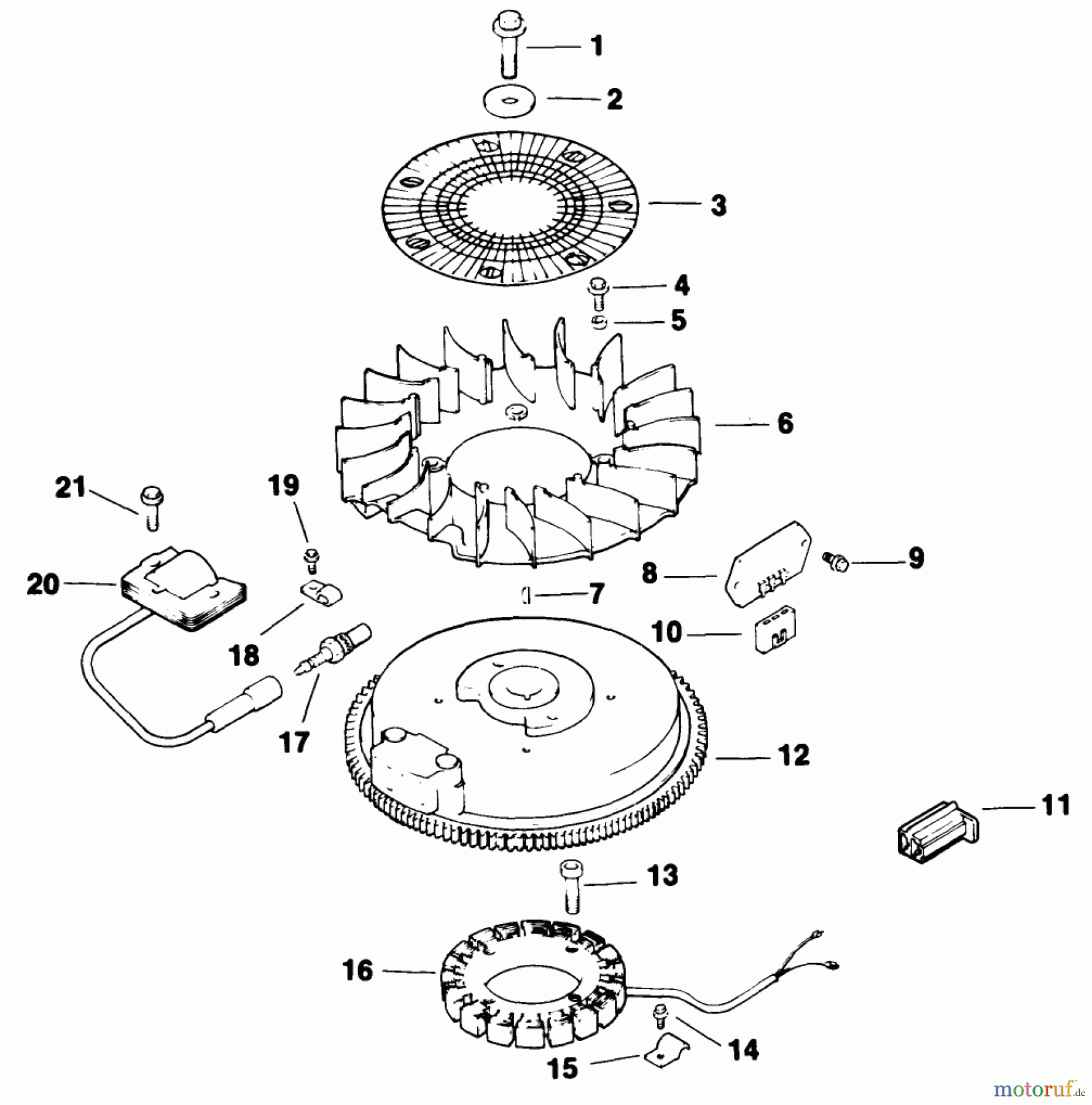  Toro Neu Mowers, Drive Unit Only 30175 - Toro Mid-Size Proline Gear Traction Unit, 14 hp, 1992 (20000001-29999999) IGNITION/ELECTRICAL-ENGINE KOHLER MODEL NO. CV14T-1412