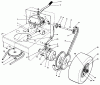 Toro 30175 - Mid-Size Proline Gear Traction Unit, 14 hp, 1993 (39000001-39999999) Ersatzteile AXLE ASSEMBLY
