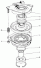 Toro 30175 - Mid-Size Proline Gear Traction Unit, 14 hp, 1993 (39000001-39999999) Ersatzteile CLUTCH ASSEMBLY NO. 54-3200
