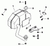 Toro 30175 - Mid-Size Proline Gear Traction Unit, 14 hp, 1993 (39000001-39999999) Ersatzteile EXHAUST - ENGINE KOHLER MODEL NO. CV14T-1412