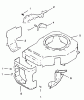Toro 30175 - Mid-Size Proline Gear Traction Unit, 14 hp, 1994 (49000001-49999999) Ersatzteile BLOWER HOUSING & BAFFLE-ENGINE KOHLER MODEL NO. CV14 T-1412