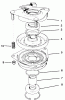 Toro 30175 - Mid-Size Proline Gear Traction Unit, 14 hp, 1994 (49000001-49999999) Ersatzteile CLUTCH ASSEMBLY N0.54-3200