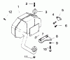 Toro 30175 - Mid-Size Proline Gear Traction Unit, 14 hp, 1994 (49000001-49999999) Ersatzteile EXHAUST GROUP-ENGINE KOHLER MODEL NO. CV14 T-1412