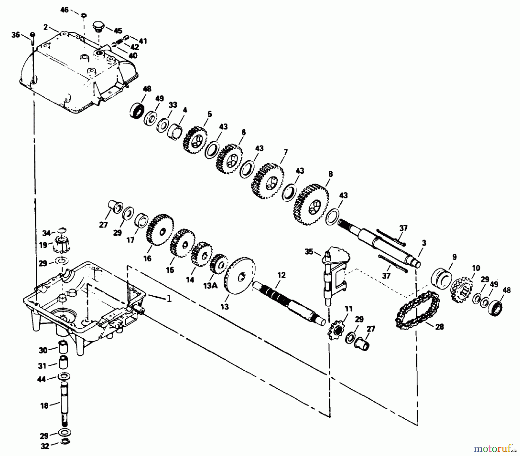  Toro Neu Mowers, Drive Unit Only 30180 - Toro Mid-Size Proline Gear Traction Unit, 16 hp, 1993 (390001-399999) PEERLESS TRANSMISSION MODEL NO. 700-039